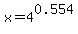 \"x+=+4%5E0.554\"