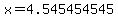 x+=+4.545454545