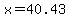 x+=+40.43