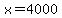 x+=+4000