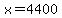 x+=+4400
