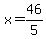 x+=+46%2F5
