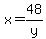 x+=+48%2Fy