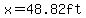 x+=+48.82ft