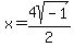 x+=+4sqrt%28-1%29%2F2