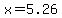 x+=+5.26