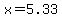 x+=+5.33+