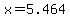 x+=+5.464