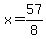 x+=+57%2F8