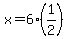 x+=+6%281%2F2%29