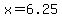 x+=+6.25