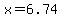 x+=+6.74+
