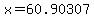 x+=+60.90307