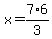 x+=+7%2A6%2F3