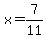 x+=+7%2F11