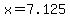 x+=+7.125+
