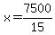 x+=+7500%2F15