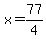 x+=+77%2F4