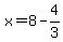 x+=+8+-+4%2F3