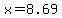 x+=+8.69+