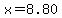 x+=+8.80