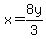 x+=+8y%2F3