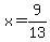 x+=+9%2F13