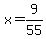 x+=+9%2F55