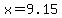 x+=+9.15