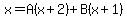 x+=+A%28x%2B2%29%2BB%28x%2B1%29