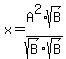 x+=+A%5E2%2Fsqrt%28B%29%2A+sqrt%28B%29%2Fsqrt%28B%29