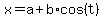 x+=+a%2Bb%2Acos%28t%29