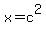 x+=+c%5E2