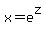 x+=+e%5Ez