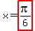 x+=+highlight%28pi%2F6%29