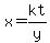 x+=+kt%2Fy