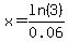 x+=+ln%283%29%2F0.06