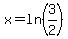 x+=+ln%283%2F2%29