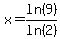 x+=+ln%289%29%2Fln%282%29