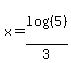 x+=+log%28%285%29%29%2F3