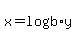 x+=+log%28b%29y