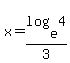 x+=+log%28e%2C4%29%2F3