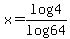 x+=+log4%2Flog64