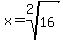 x+=+root%282%2C16%29