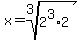 x+=+root%283%2C+2%5E3%2A2%29