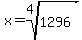x+=+root%284%2C1296%29