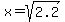x+=+sqrt%282.2%29
