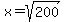 x+=+sqrt%28200%29