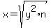 x+=+sqrt%28y%5E2%2An%29