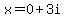 x+=0%2B+3i